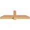 Ekena Millwork Eugene Smooth Timber Gable Bracket, Western Red Cedar, 60"W x 20"H x 5 1/2"D x 5 1/2"F, 8/12 Pitch GBW060X20X0606EUG00SWR - alternate 4